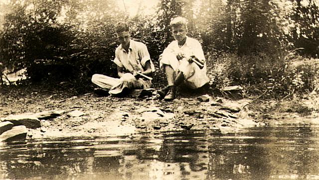 21 KEITH JR & UNKNOWN BOY, FISHING